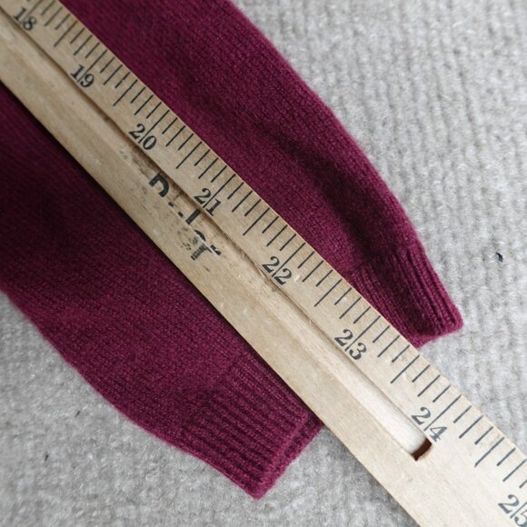 Boden Womens Sweater 6 Red Burgundy Cardigan Button Front 100% Cashmere - Picture 8 of 8